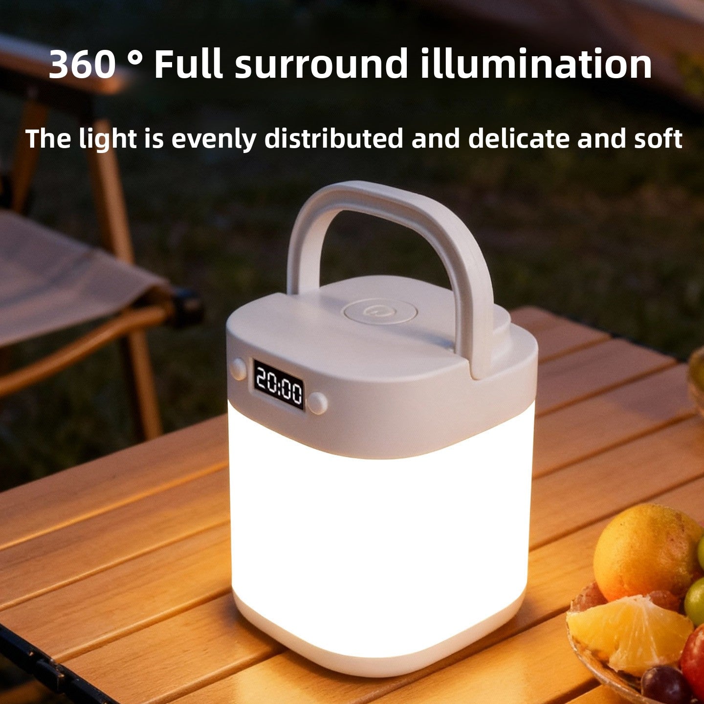 45-Day Camp Lantern with Clock